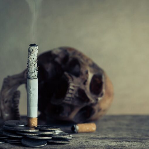 close up photo of burnt cigarette ashes