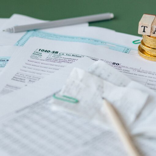 tax documents on the table