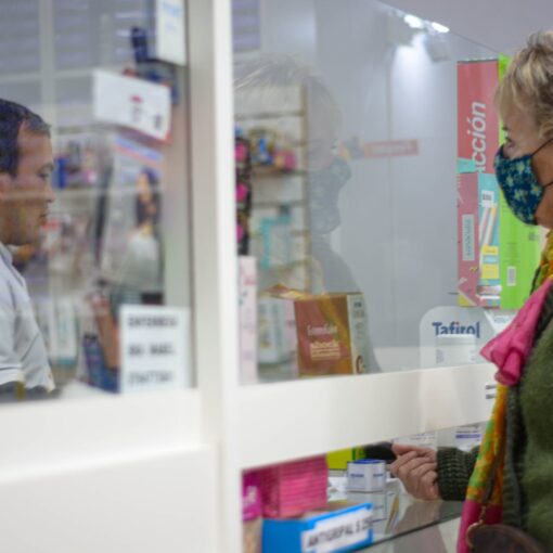 woman in a pharmacy